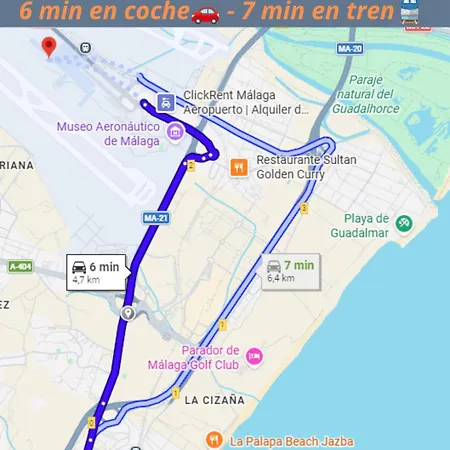 Increibles Vistas Al Mar, Tren Directo Aeropuerto Y Playa A Pie Colina 800m Torremolinos